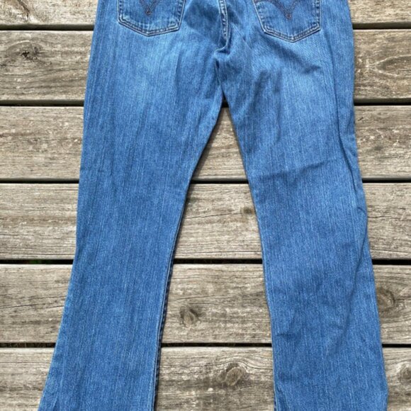 LEVI'S 515 BOOT CUT Womens Blue JEANS Size 10M ( 32 x 30.5 ) - Picture 3 of 16